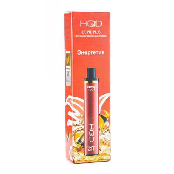 Одноразовая электронная сигарета HQD Cuvie Plus Energy Drink (Энергетик) 1200 затяжек в Иркутске
