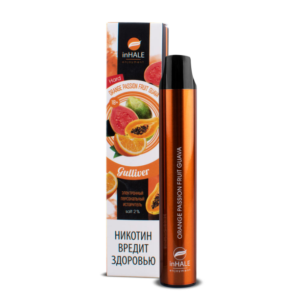 inHale Guliver Hard Orange Passion Fruit Guava (Апельсин Маракуйя Гуава) 1500 затяжек в Иркутске