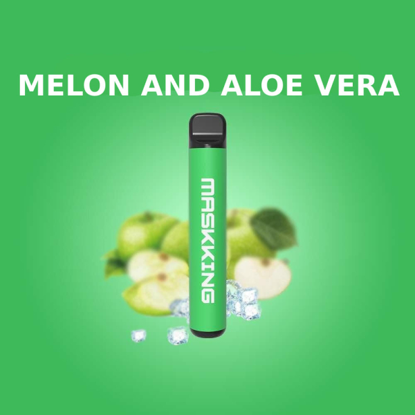 Одноразовая электронная сигарета Maskking High Pro Melon And Aloe Vera (Дыня Алоэ Вера) 1000 затяжек в Иркутске