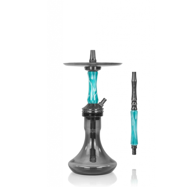 Кальян Ocean Hookah Kaif Small 2 (черный,бирюзовый, 53 см) в Иркутске