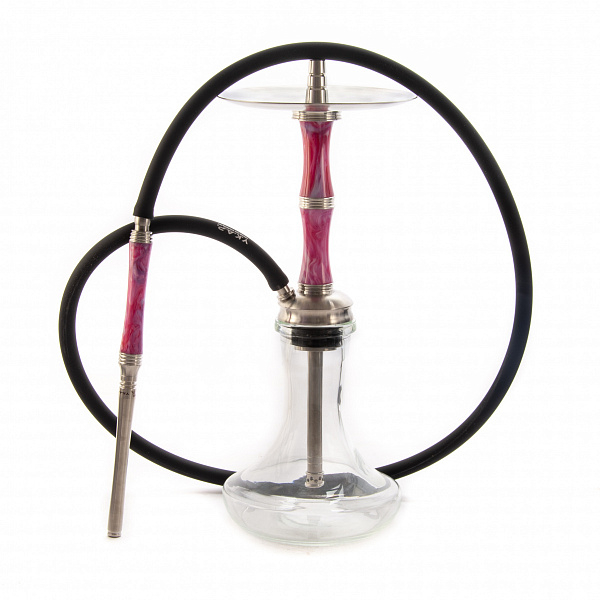 Кальян Y.K.A.P. Mini STR M3 (Розовый,Белый, 39 см) в Иркутске