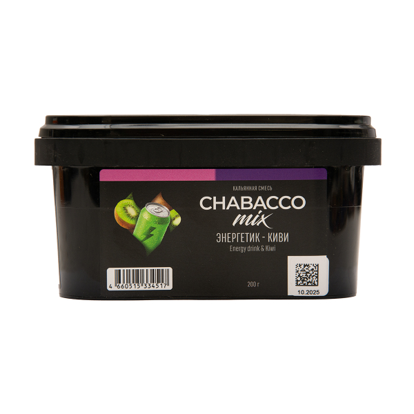 Бестабачная смесь Chabacco Mix Medium Energy Drink & Kiwi 200 грамм в Иркутске