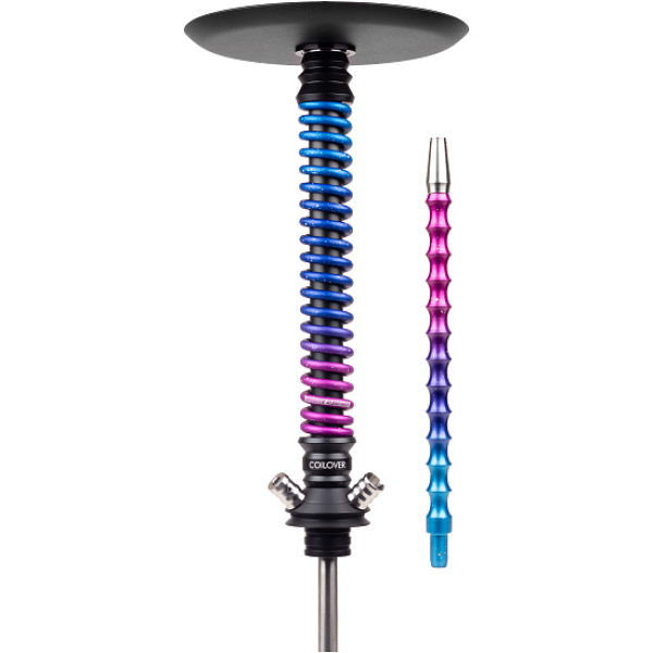 Кальян Mamay Customs Coilover Big Anod Черный Мат Blue Space в Иркутске