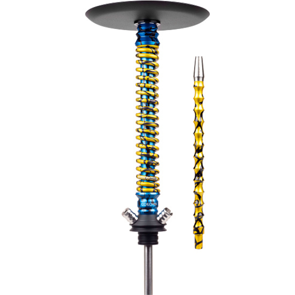 Кальян Mamay Customs Coilover Big Anod Special Blue Splash Gold в Иркутске