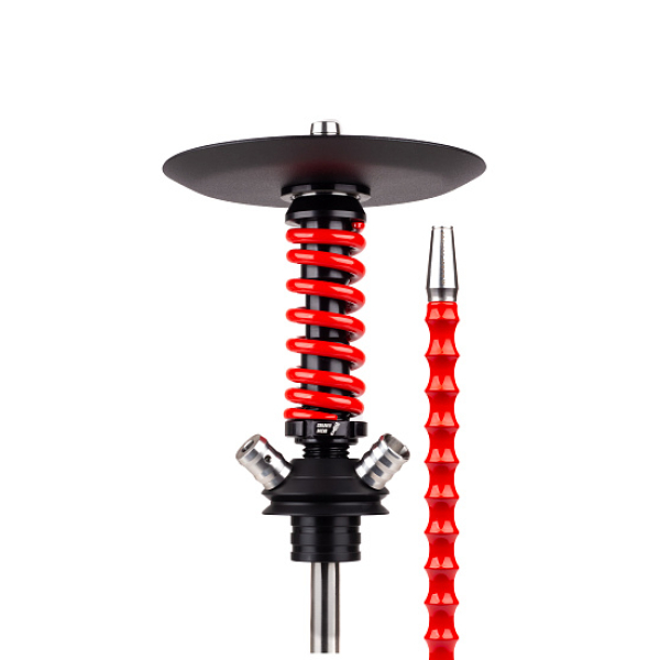 Кальян Mamay Customs Coilovers Micro Anod Черный Красный Глянец в Иркутске