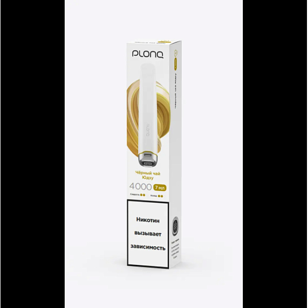 Электронка Plonq Plus Pro 4000 Черный Чай Юдзу 4000 затяжек в Иркутске