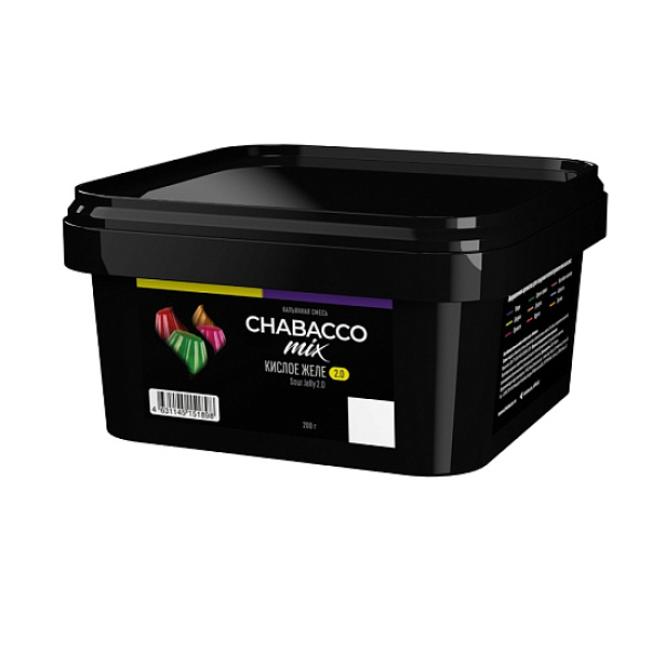 Бестабачная смесь Chabacco Mix Sour Jelly 2.0 Кислое Желе Medium 200 грамм в Иркутске